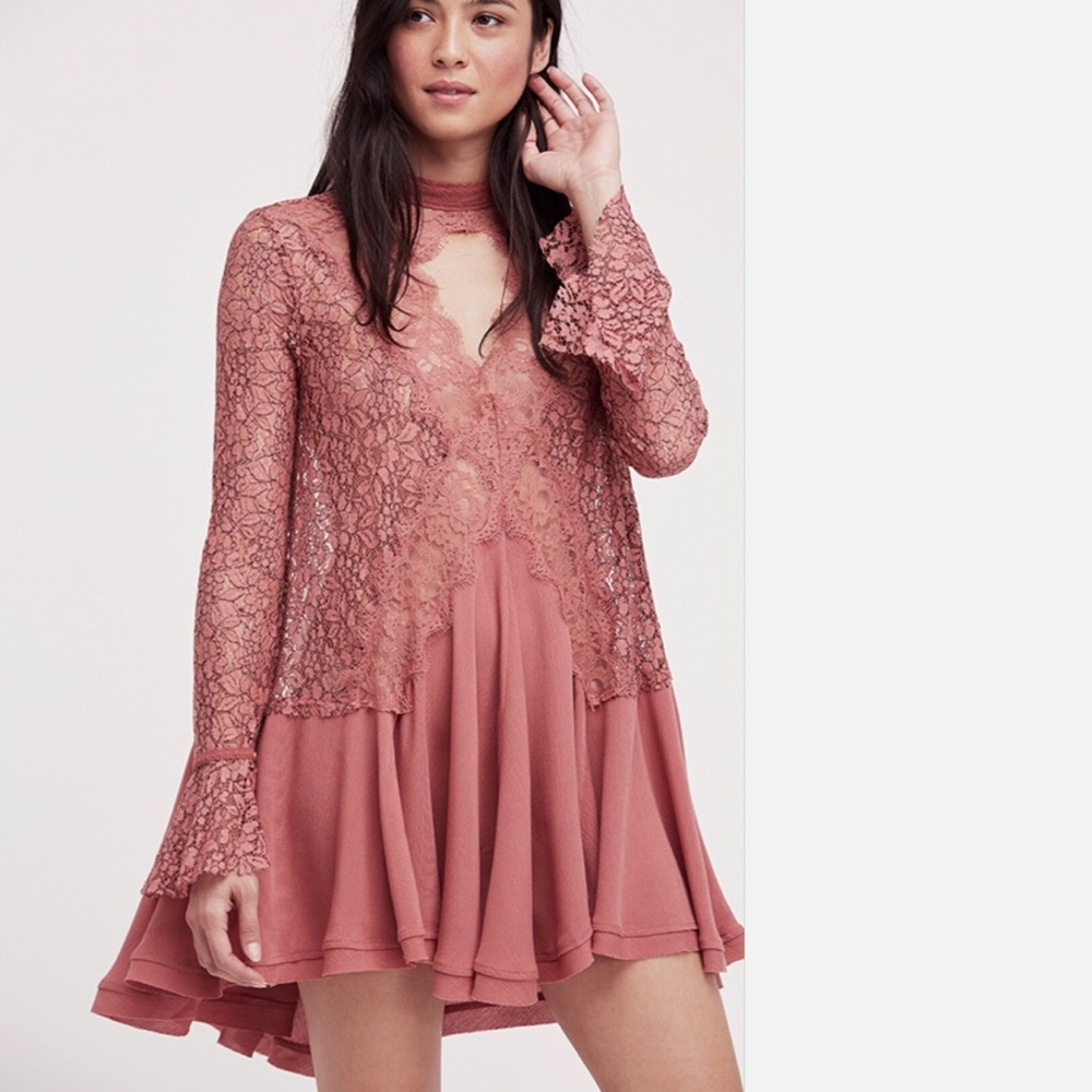 Free People New Secret Lace Tunic